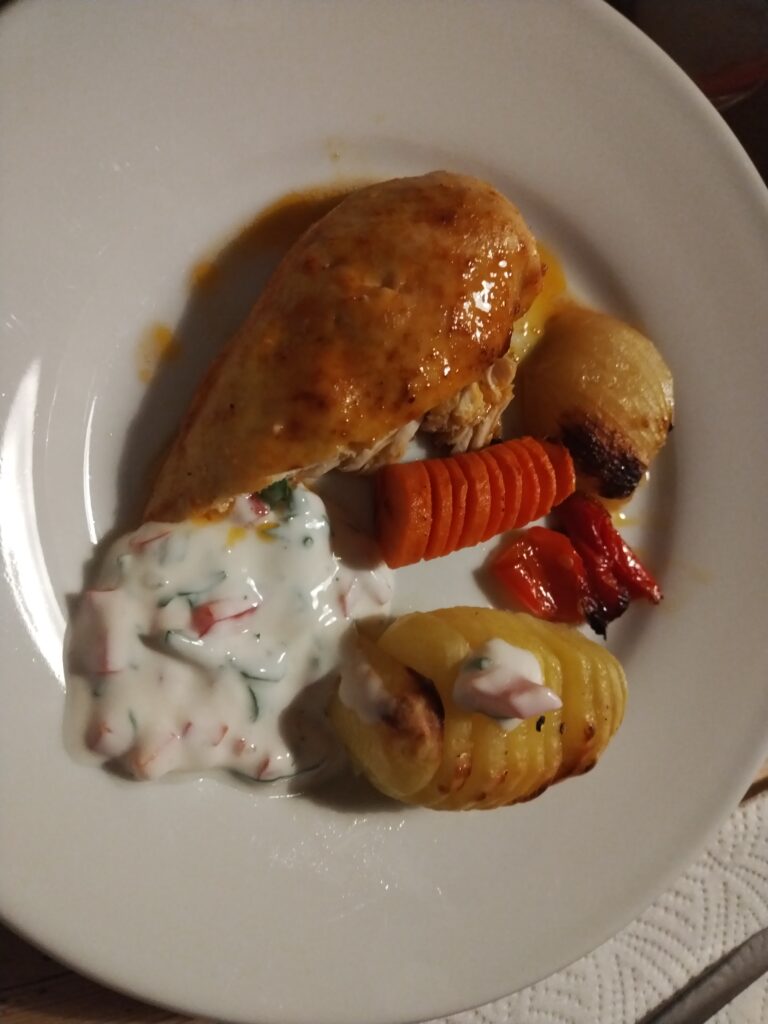 Pouletbrust mit Ofengemüse – saftig, unkompliziert & familientauglich